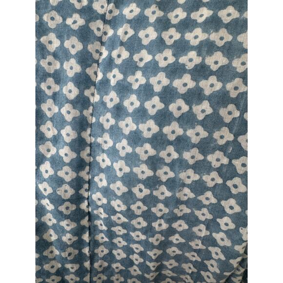 Kerry Cassill Lightweight Floral Tunic Blue White Small - Picture 3 of 5